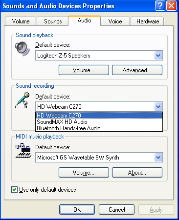 What software or apps are needed to run the Logitech c270 webcam?