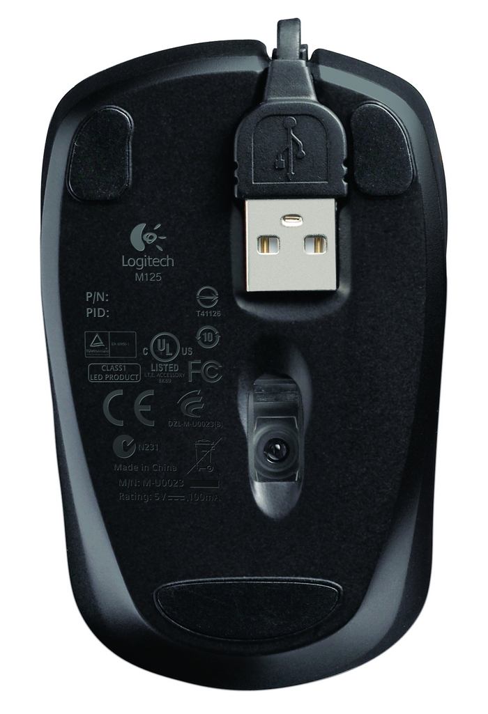 Corded mouse M125 clean-sensor