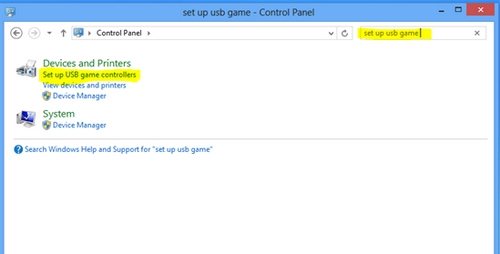 Set Up USB Game Controllers
