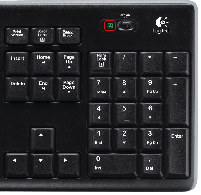 K270 Caps Lock and Num Lock indicators