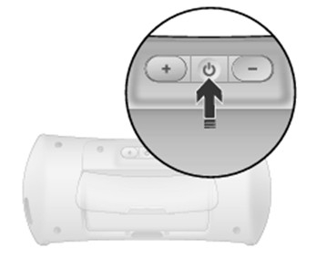 Wireless Speaker for iPad Power button