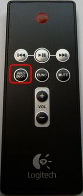 VIDEO ON/OFF on remote control