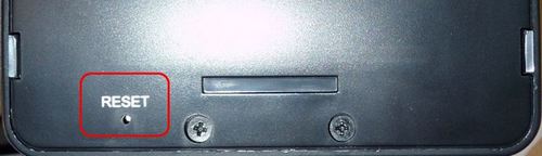 AV stand reset button