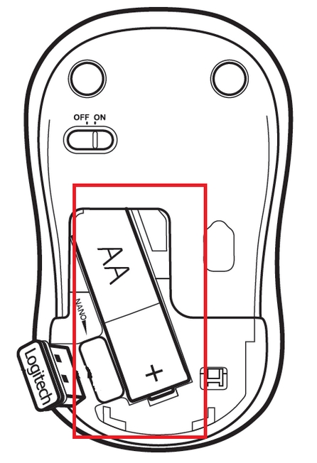 Батарейка мыши M185