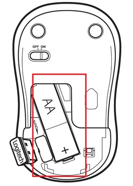 Batterie der M225-Maus