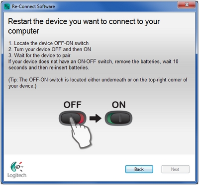 M225 mouse restart window