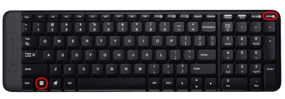 Rollen-Taste der MK220-Tastatur
