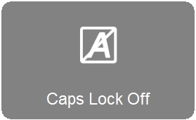 Режим Caps Lock на клавиатуре K750 выключен