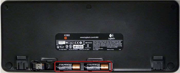 K360 Keyboard Batteries