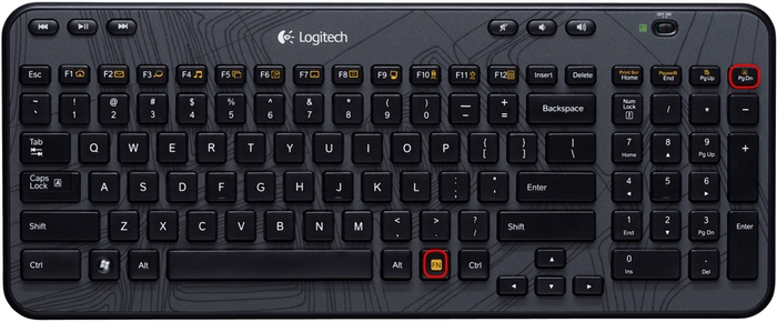 Rollen-Taste der K360-Tastatur