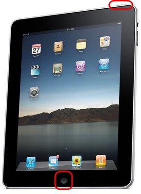 Logitech Fold-Up Keyboard for iPad 2 home and lock buttons