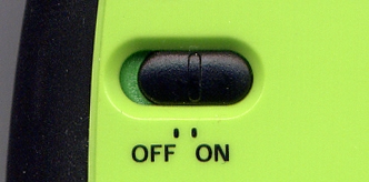 Commutateur de la souris M345 en position de marche