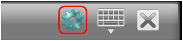 Onscreen Keyboard Gear Icon