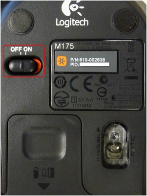 M175 Mouse On Off