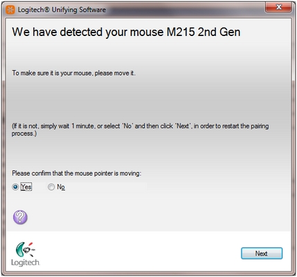 M215 Mouse 2nd Gen Mouse Detected