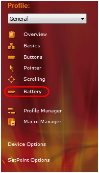 G700 edit battery settings
