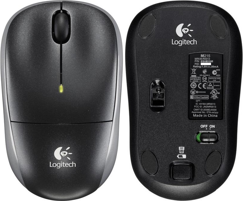 Мышка снизу. Логитеч m215. Беспроводная мышь Logitech m215. Мышь беспроводная Logitech Mouse m185. Logitech Wireless Mouse m215 Black USB.