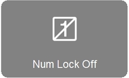 Режим Num Lock на клавиатуре K750 выключен