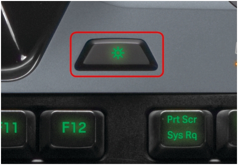 G510 brightness button