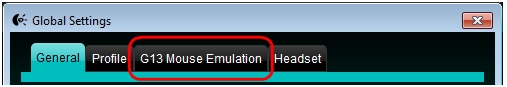 G13 mouse emulation tab