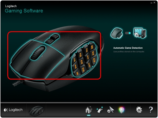 Botões do mouse G600