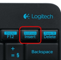 MK240 Scroll Lock Key Position