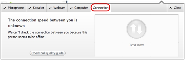 Connection Tab