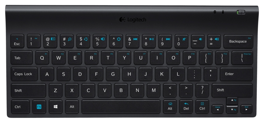 Function of special keys on the Logitech Tablet Keyboard