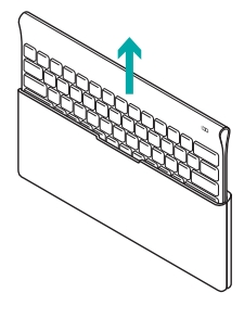 Retrait du clavier Logitech Tablet Keyboard de son étui