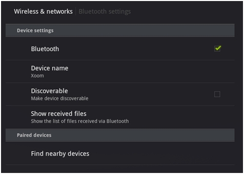 Android 3x: Trouver des appareils à proximité