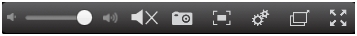 Camera video window options bar