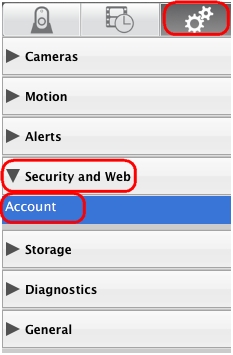 Modify account settings