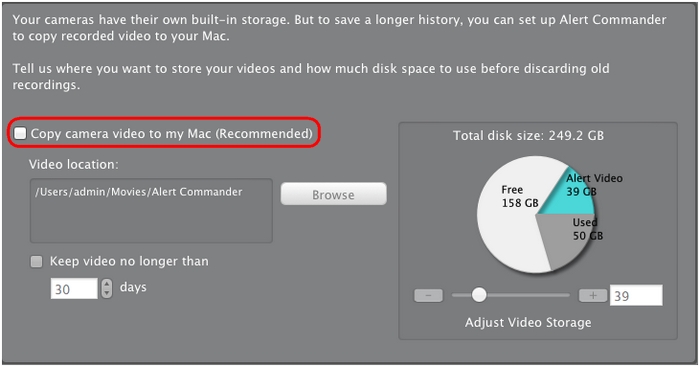 Copie de vidéos sur un Mac
