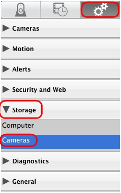 Select camera settings