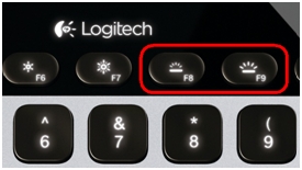 Commandes de rétroéclairage du clavier K811