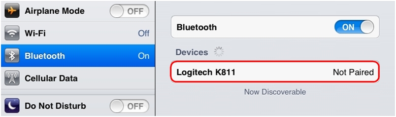 K811 Bluetooth keyboard Not Paired