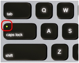 K811, Caps Lock