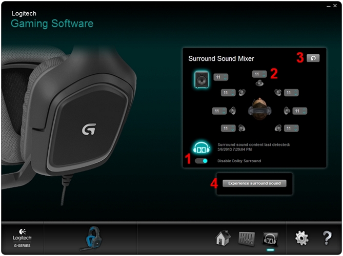 Personalización de sonido envolvente de G430