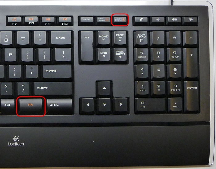 K740 toggle Scroll Lock