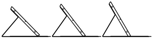 Angles de vision de l'étui Logitech Folio mini