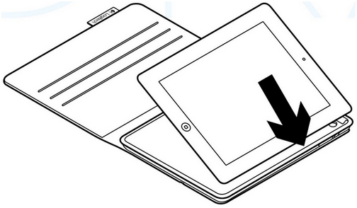 Logitech Folio with iPad installed