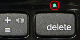 Ultathin Keyboard Folio Power and Battery Status