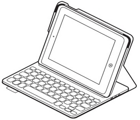 Ultrathin Keyboard Folio Typing Position