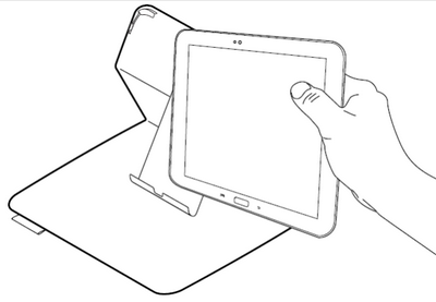 Remove tablet from folio