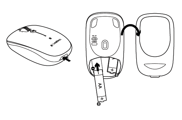 Bluetooth Mouse M558 電池の交換