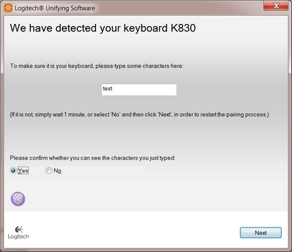 K830 détecté
