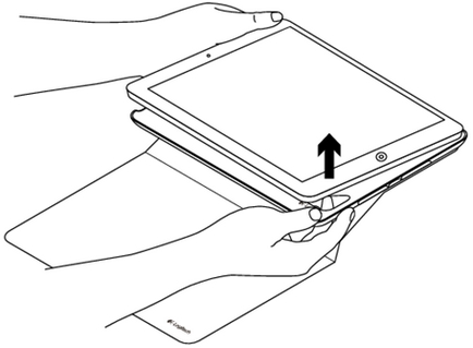 iPad の取り外し、手順 1