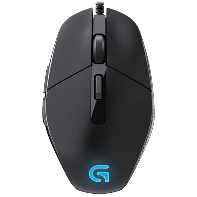 G302 Daedalus Prime MOBA Gaming Mouse - Black