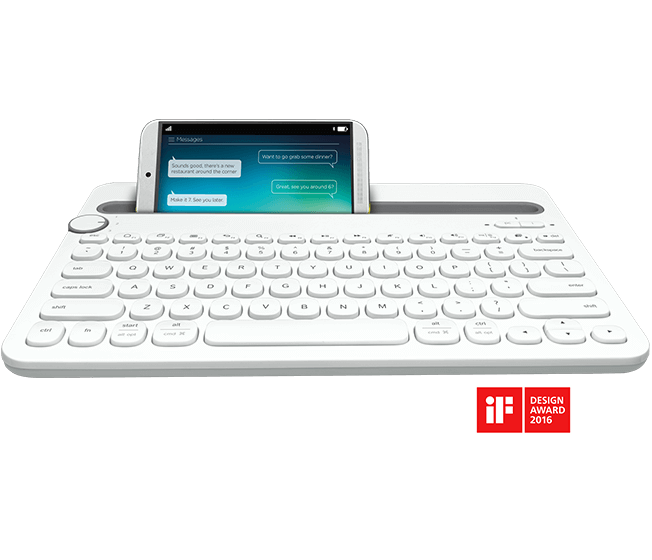 Bluetooth Multi-Device Keyboard K480 - White