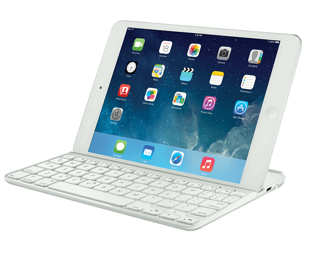 Ultrathin Keyboard Cover - for iPad mini - White